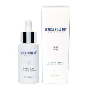 Beverly Hills MD NIB Plump + Glow Vitamin C Serum Full Size 1 fl oz 30mL